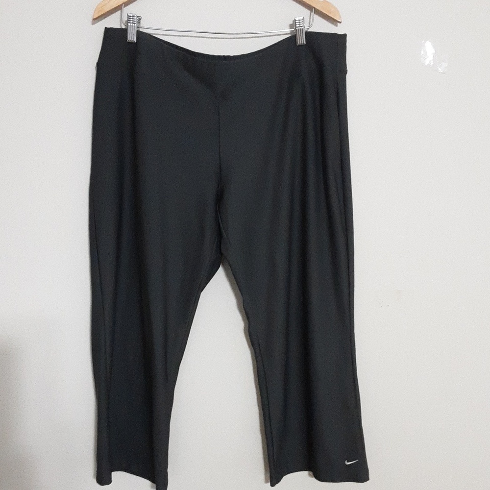 Nike performance pant cropped women XXL/TTG gray wild legs outdoor casual y2k